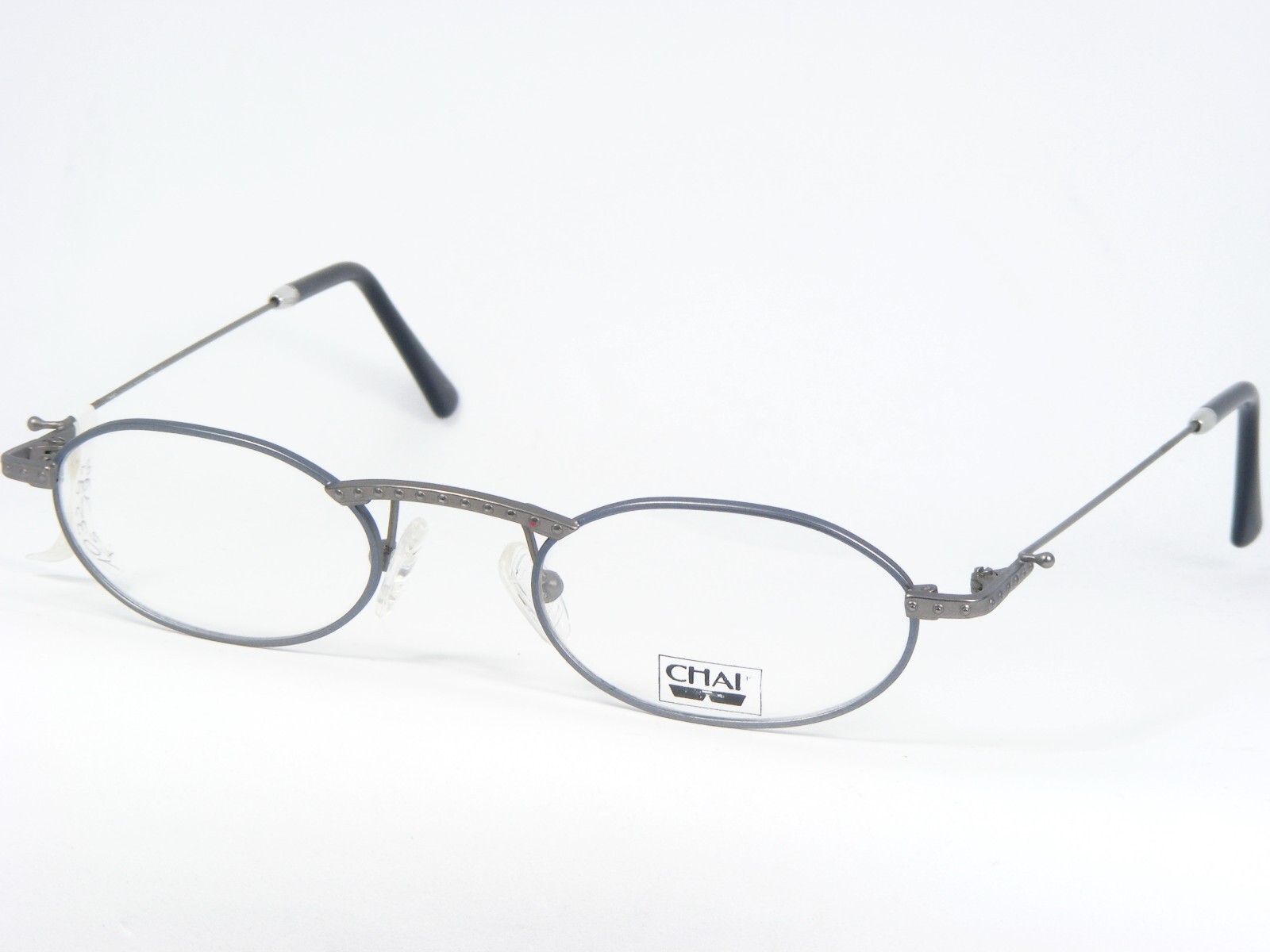 Gafas Vintage CHAI HF2 F4 Azul / Gris Bronce 46-20-145mm Italia - $75.23