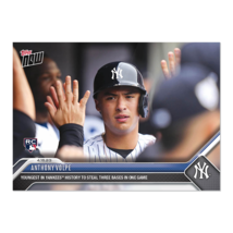 2023 Topps Now #126 Anthony Volpe Rookie Rc Youngest Yankees Steal 3 Ny New York - £7.77 GBP