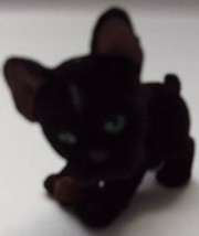 Flocked Black Puppy In My Pocket With Green Eyes - $5.46 CAD