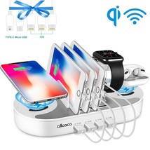 ALLCACA USB Charging Station for Multiple Devices 4 Port 10W USB Dual Wi... - $25.20