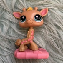 Littlest Pet Shop LPS Giraffe McDonald&#39;s Happy Meal Toy 3” Bobble Head Figure - £5.43 GBP