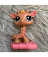 Littlest Pet Shop LPS Giraffe McDonald&#39;s Happy Meal Toy 3” Bobble Head F... - £5.51 GBP