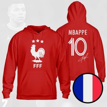 France Mbappe Three-Time Champions 3 Stars FIFA World Cup 2022 Red Hoodie  - £39.04 GBP+