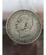 1960 20 Drachma Greek silver coin - $2,855.92 MXN