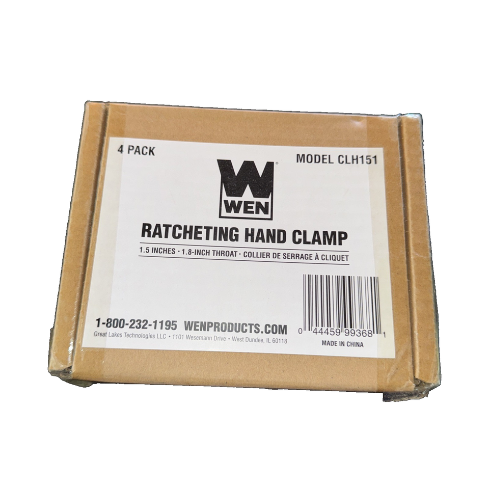 WEN CLH151 Quick-Release Ratcheting Hand Clamps with 1.5-Inch Jaw Openin... - $7.16