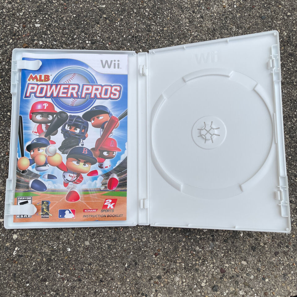 MLB Power Pros 2008 (Nintendo Wii, 2008) Original Authentic Case & Manual ONLY - $6.76