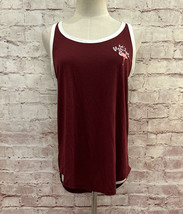 Arizona Jeans amAZing Tank Top Women Medium &quot;Let&#39;s Flamingle&quot; Burgundy F... - $12.00