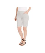 Hilary Radley Women&#39;s Plus Size 3X Off White, Gray Shorts NWT - $9.89