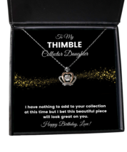 Necklace Birthday Present For Thimble Collector Daughter - Jewelry Crown  - $49.95