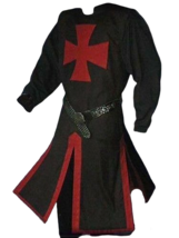 Weihnachten Cosplay Kostüm Mittelalterlich Templar Tunika Kreuzfahrer Larp Gift - £67.42 GBP+