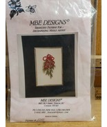 Christmas Boughs Brazilian Embroidery Pattern #1291 MBE Designs Vintage  - $26.84