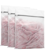 3Pcs Durable Honeycomb Mesh Laundry Bags for Delicates 16 X 20 Inches (3... - £10.21 GBP