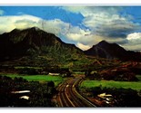 Highway to Honolulu Koolau Mountains Hawaii HI Chrome Postcard L18 - $2.92