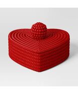 Threshold Beaded Heart Valentine&#39;s Decorative Box Home Decor - €12,79 EUR