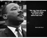 MLK MARTIN LUTHER KING Jr Quote Same Boat Now  PUBLICITY PHOTO - $5.64+