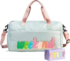 Travel bag weekender bags for women sleepover bag overnight bag with shoe compar - £42.42 GBP