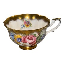 VTG Footed Tea Cup Royal Albert Gold Crest Series Bone China Floral Gold... - $73.26