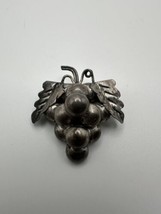 Vintage Sterling Silver Grapes Pin Brooch Signed Taxco A. Dominguez Mexico 3.7cm - £30.14 GBP