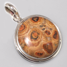 Sale, Adorable Poppy Jasper Pendant, One of a Kind, 925 Silver - $26.00