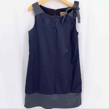 Florence Eiseman Navy grey satin sleeveless dress size 7 - $17.54