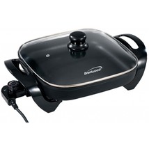 Brentwood 12 in. Electric Skillet with Glass Lid in Black - $66.38