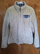 Pendleton Sherpa Fleece Jacket Long Sleeve Oatmeal Beige Women&#39;s Large - £13.26 GBP