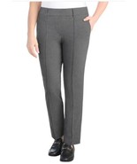 Hilary Radley Womens Pants Gray Tummy Control Midrise Pockets Pull-On Sl... - $789.53 MXN