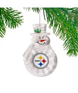 Pittsburgh Steelers NFL Snowman Cake Decor Ornament Shatter Free Acrylic... - $244.84 MXN
