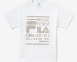 Fila Mens Cotton Original Fitness Logo Graphic T-Shirt White-XL - £16.44 GBP