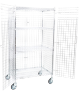 NSF Mobile Green Wire Security Cage Kit - 24&quot; X 36&quot; X 69&quot; - $14,342.57 MXN