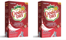 2-PK Canada Dry Cranberry Ginger Ale Drink Mix Set SAME-DAY Ship - £7.23 GBP