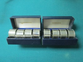 ROYAL WORCESTER 8 NAPKIN RINGS IN NEW BOX - £43.42 GBP