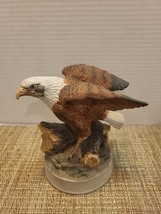 Vintage Birds In Flight Bald Eagle Ceramic Large Figurine - £6.01 GBP