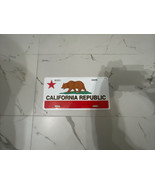 California State Flag License Plate Front Auto Tag Plate Cali Republi - $16.39 CAD