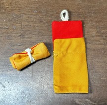 2 Vtg 1970’s Fisher Price Adventure People Sleeping Bag yellow/red - £14.33 GBP
