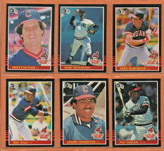 1985 1986 Donruss Cleveland Indians Team Lot Brett Butler Joe Carter M Hargrove - £5.14 GBP