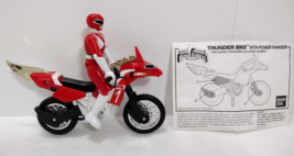 Vintage Mighty Morphin Power Rangers THUNDER BIKE TOY With Jason The Red Ranger! - £11.91 GBP