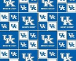  Cotton University of Kentucky Wildcats College Team Cotton Fabric Print... - £8.89 GBP