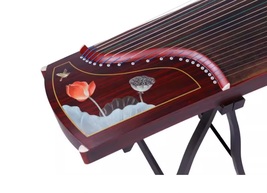 Guzheng 163cm Red Lotus Pattern Chinese string instruments - $399.00