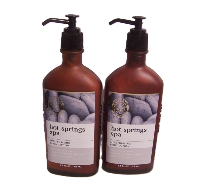 Bath &amp; Body Works Aromatherapy Hot Springs Spa Body Lotion x2 - Eucalypt... - $35.75