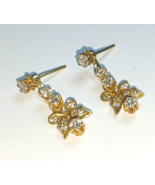 Antique Natural 1.5cttw Diamond &amp; 14k Gold Dangle Drop Earrings - £993.28 GBP