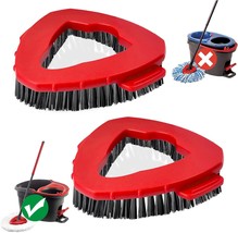 Oceda Scrub Brush 2 Pcs Spin Mop Scrub Brush Head Compatible with O Cedar EasyWr - £25.04 GBP
