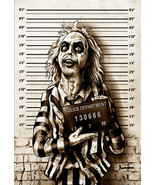Busted Beetle Mugshot Lowbrow Art Canvas Giclee Print by Marcus Jones Juice - $75.00+