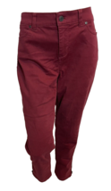 Talbots Burgundy Stretch Jeans Size 10 - $267.07 MXN