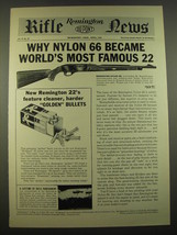 1961 Remington Nylon 66 Rifle Ad - Why Nylon 66 became world's most famous 22 - $18.49