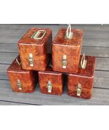 5 pcs Soviet Bakelite Box.USSR Bakelite Ammo Box Vintage Military USSR B... - $226.71