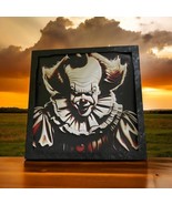Pennywise (I T) Art Piece 3D Printed HueForge - With FRAME! 3D ART - $485.32 MXN