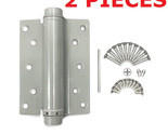 Grip Tight Tools SHA6 6&quot; Single Action Square Spring Hinge Dull Chrome 2PCS - $24.95