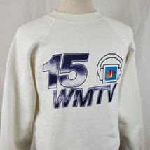 Vintage WMTV NBC 15 Madison Sweatshirt Large Double Sided Cotton Blend U... - $43.99