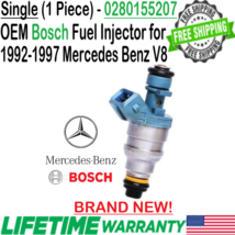 NEW OEM Bosch x1 Fuel Injector for 1994, 95, 96, 1997 Mercedes-Benz S500 5.0L V8 - £74.19 GBP